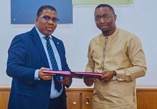 Kafèhè SILUE  General Manager of BGFI Bank Côte d’Ivoire - Loïc KENGNE General Manager of SAAR Assurances Côte d’Ivoire